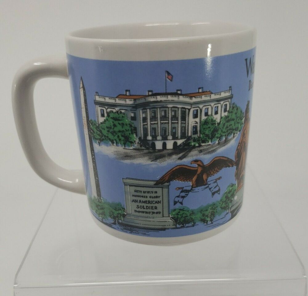 Washington DC Coffee Tea Mug Cup District of Columbia Historic Monuments White